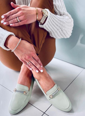 Mokasyny damskie GESSA GREEN 39