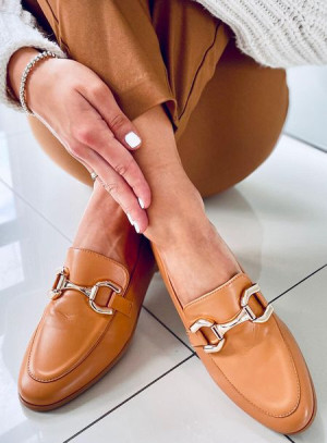 Mokasyny damskie TULIP CAMEL 37