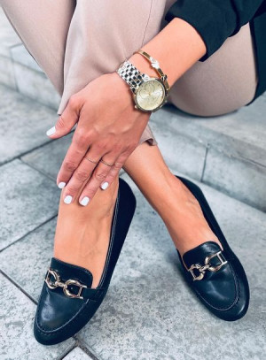 Mokasyny damskie AMIYA BLACK 36