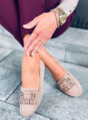 Mokasyny damskie LEIF KHAKI 38