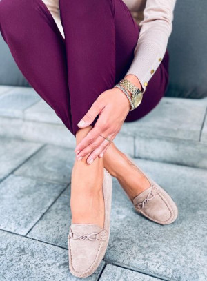 Mokasyny damskie SAGA KHAKI 37