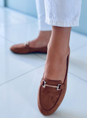 Mokasyny damskie KUBRA CAMEL 36