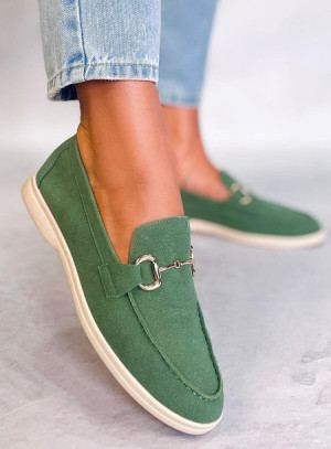 Mokasyny damskie MILVA GREEN 38