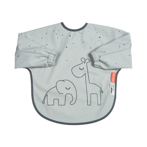 Śliniak z rękawami Grey 6m+ Done by Deer