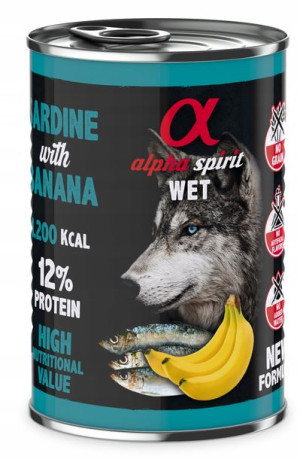 Alpha Spirit Sardynka z Bananem 400g