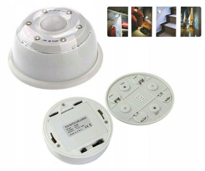 LAMPKA LED z Czujnikiem Ruchu Regulacja Mocy 6xLED
