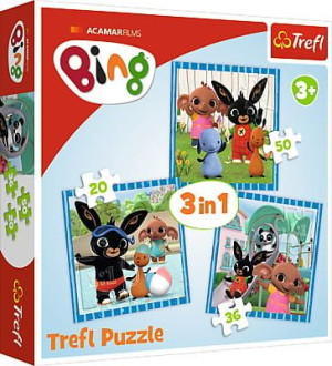 Puzzle 3w1 20,36,50 elementów Bing Trefl