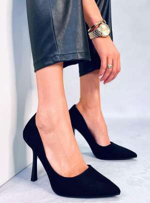 Szpilki damskie zamszowe CAMERIN BLACK 38