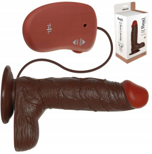 Afro Wibrator Jądra Przyssawka Naturalny 21 Cm