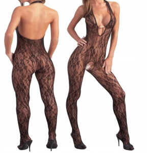 Bosystocking Otwarty Krok Z Perłami Pod Biust L/xl