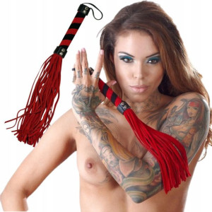 Czerwony Sex Pejcz Do Karania Dla Par Bdsm Skóra