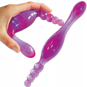 Dildo Analne Mega Elastyczny Anal Na Dwa Końce 20c