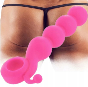 Dildo Analne Waginalne Grube Kule Z Uchwytem 17/3