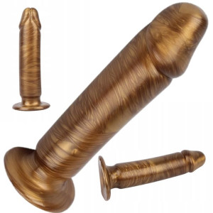 Dildo Analne Złoty Penis Jak Drewno Kołek W Anal