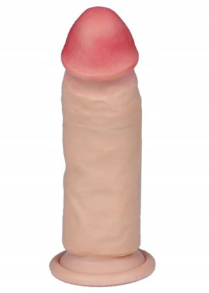 Dildo Duży Penis Super Skóra Lux Zginalny Strap 6