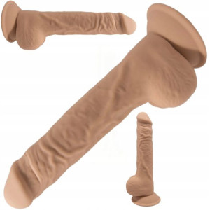 Duże Grube Dildo Naturalne Wielki Penis 9,5 24 Cm