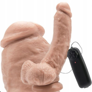 Duży Reistyczny Wibrator Dildo Piękne Duże Jądra