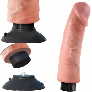 Duży Wibrator Penis Lux Jak Skóra Bez Jądra 23 Cm