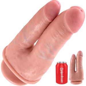 Dwa Penisy Dildo Lux Jak Skóra Podwójna Penetracja