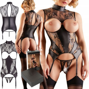 Gorset Z Otwartymi Piersiami Sex Zniewolenie Xl