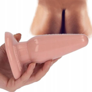 Gruby Korek Analny Z Przyssawką Bio 12/5 Cm Flesh