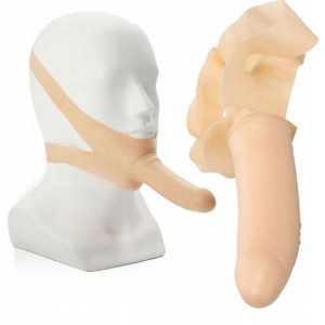 Knebel Dla Par Bdsm Ostry Sex Dildo Penis Latex