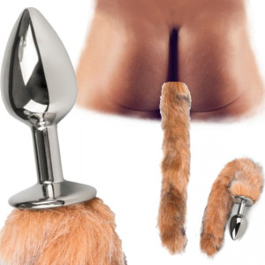 Korek Analny Lisi Ogon Ruda Kita Super Sexy Pupa