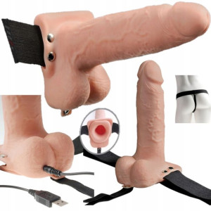 Luksusowy Strap-on Realistyczny Duży Wibrator 7