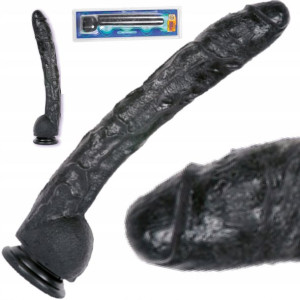 Mega Dildo Czarny Koński Penis Xxl Expert Anal Max