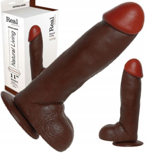 Mega Dildo Gruby Penis Z Jądrami Sex Afryka Xxl 11