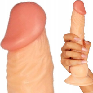 Mega Żylasty Penis Dildo 20 Cm Mega Główka Penisa