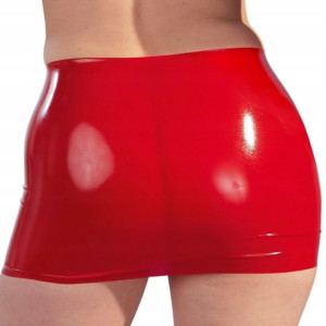 Mini Spódniczka Lateksowa Czerwona Sex Domina M