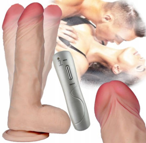 Mocny Duży Naturalny Wibrator Penis 7 Rotacji