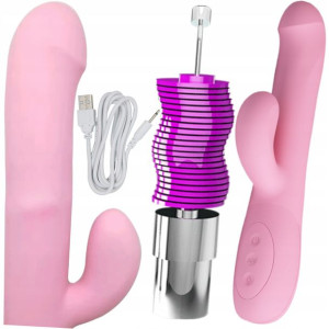 Mocny Wibrator 4x Rotacja 12x Wibracji Punkt C Usb