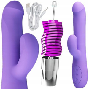 Mocny Wibrator 4x Rotacja 12x Wibracji Punkt C Usb