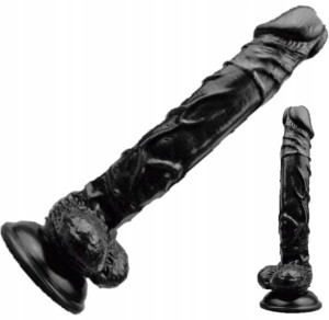 Murzyński Penis Wielkie Dildo Rotujące Żyły 25 Cm
