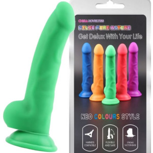 Penis Z Jądrami Dildo Na Przyssawce Bez Szwów Soft
