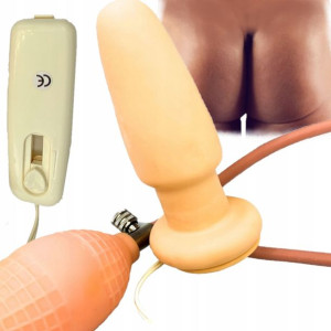 Pompowany Korek Analny Z Wibracjami Napompuj Tyłek