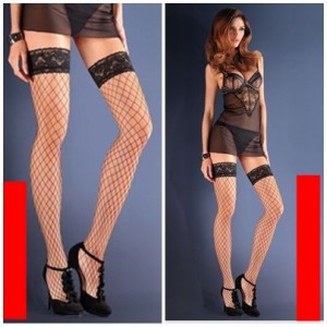 Pończochy Kabaretki Sexy Randka 153 Czerwone S/m