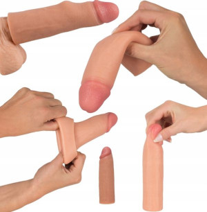 Przedłużka Penisa 4,5 Cm Elastyczna Duży Penis Lux
