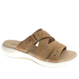 Klapki damskie BEPPI 2199870 CAMEL ażurowe r.37