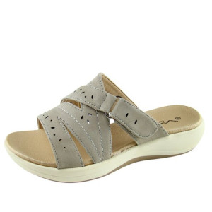 Klapki damskie BEPPI 2199872 BEIGE ażurowe r.39