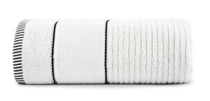 Ręcznik 100x150 Teo Suna biały 470g 100% bawełna z welurem
