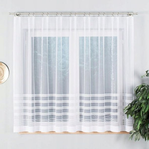 Firanka gotowa żakardowa BALBINA 250x140cm biały
