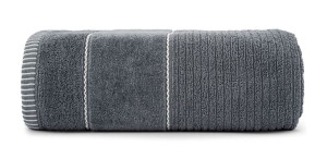 Ręcznik 30x50 Teo szary 470g 100% bawełna z welurem