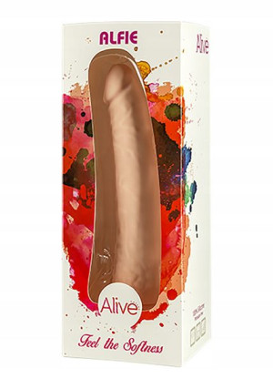 Sex Dildo Bez Jąder Przyssawka 18 Cm Cyber Skóra