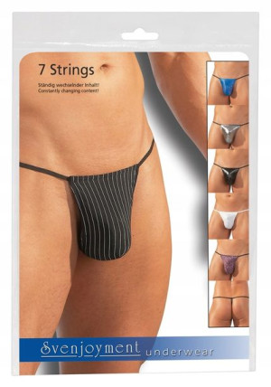 Sex Majtki Męskie Zestaw 7 Mini Strings S-l