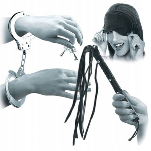 Sex Zestaw Bdsm Dla Par Kajdanki Pejcz Sex Opaska