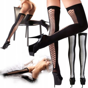 SEXY POŃCZOCHY-high Net Stockings M/L