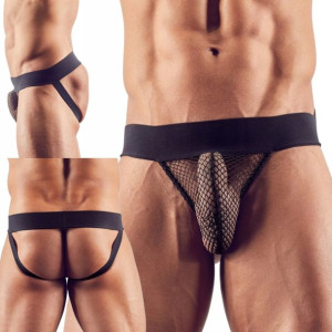 Sexy Sex Majtki Męskie Otwarte Siatka Na Penisa Xl